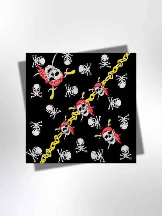 Bandana Crâne de Pirate 55x55 cm