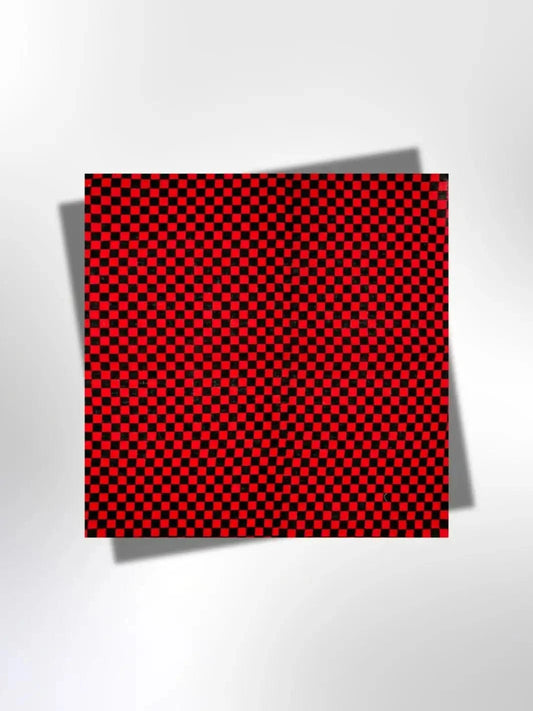 Bandana Damier Rouge et Noir 55x55 cm