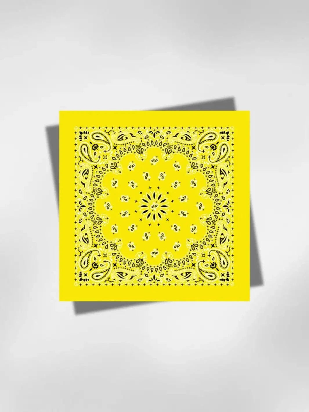 Bandana Jaune Cheveux 58x58 cm