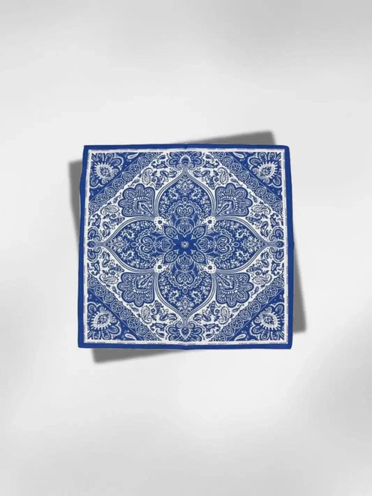 Bandana Mandala Bleu 55x55 cm