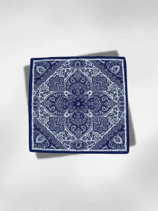 Bandana Mandala Bleu Foncé 55x55 cm
