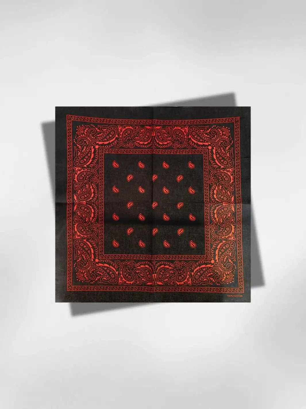 Bandana Noir et Orange 55x55 cm