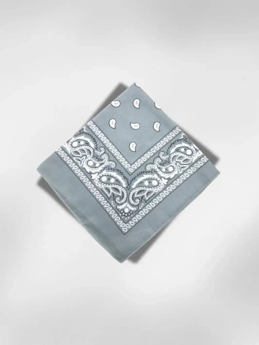 Bandana Paisley Gris 55x55 cm