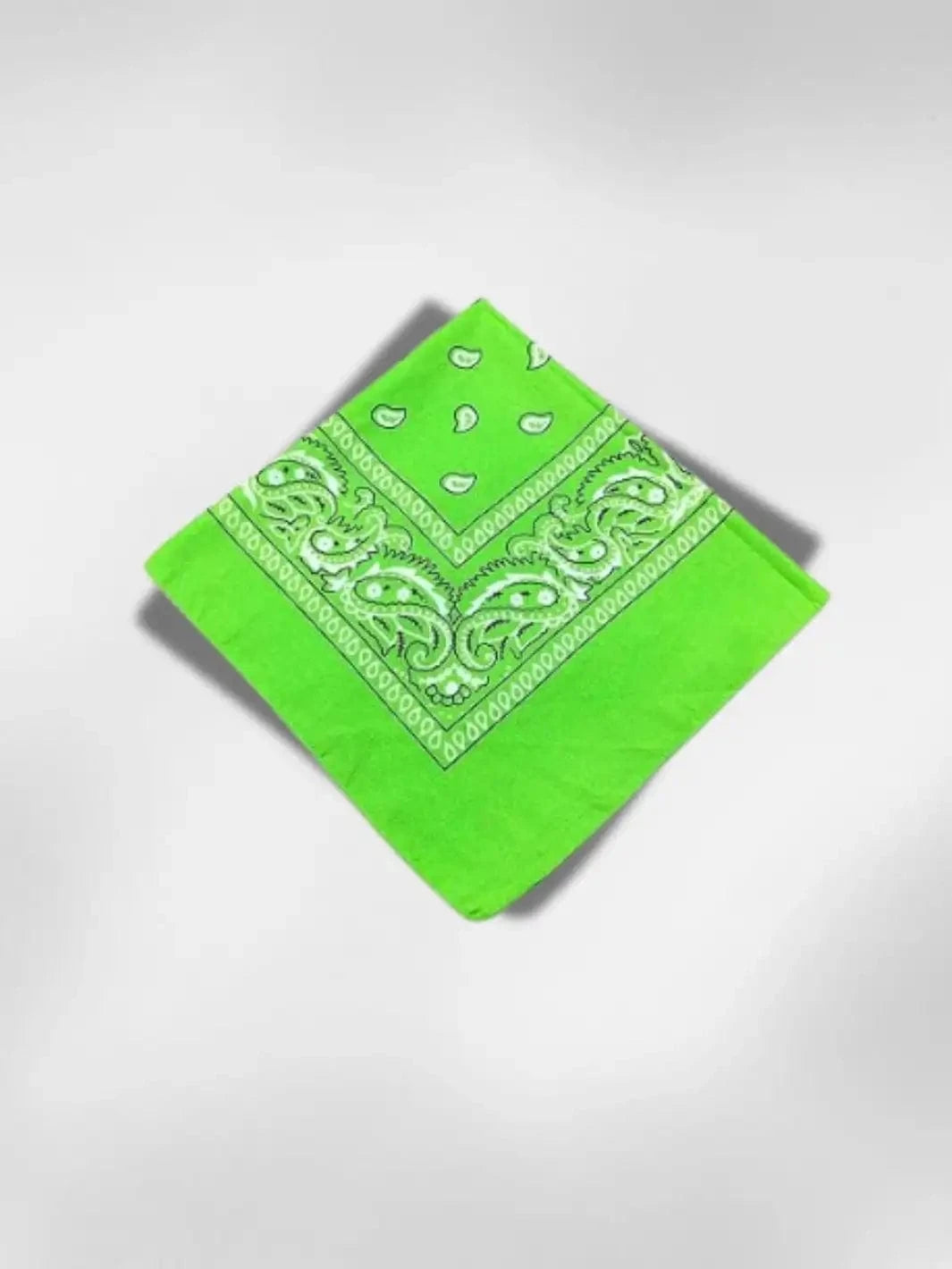 Bandana Paisley Vert 55x55 cm
