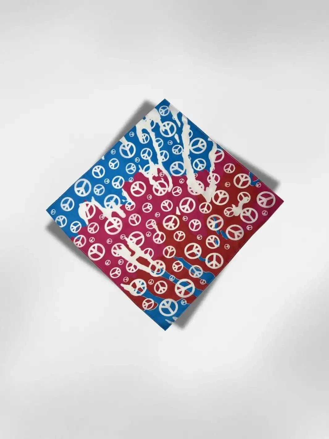 Bandana Peace Bleu Blanc Rouge 55x55 cm