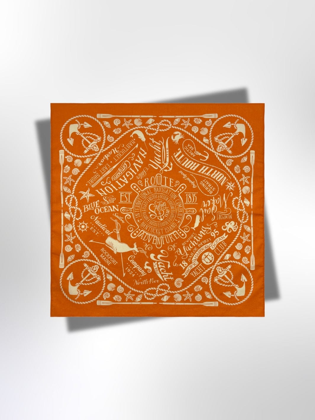 Bandana Ancre Orange 55x55 cm