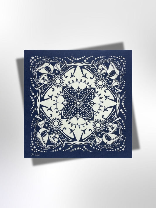 Bandana Bateau Bleu 55x55 cm