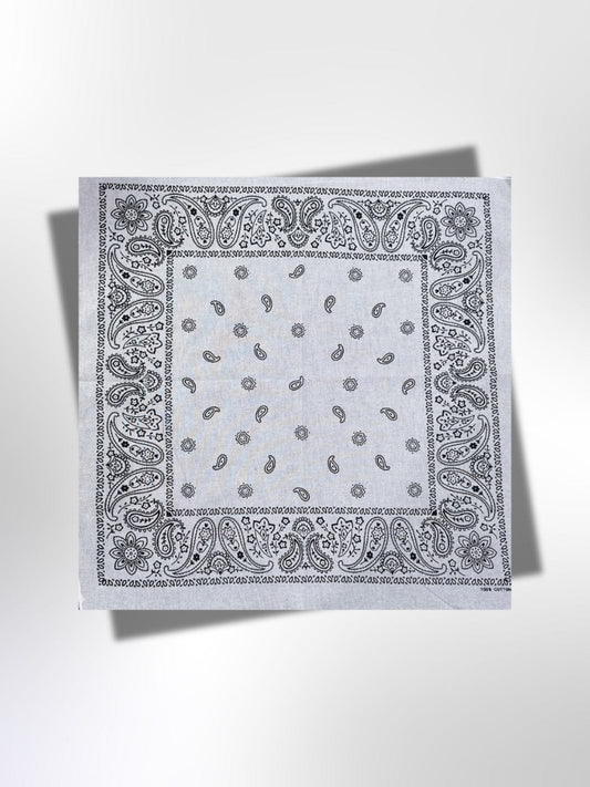 Bandana Blanc Homme 55x55 cm