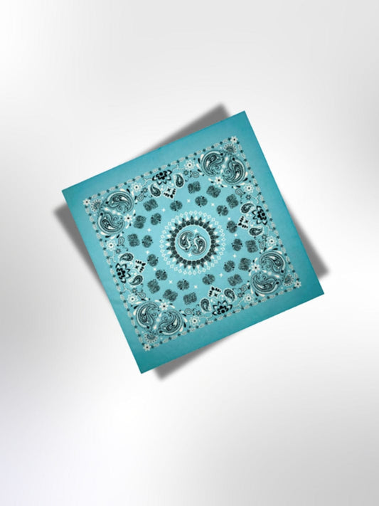 Bandana Bleu Turquoise 54x54 cm