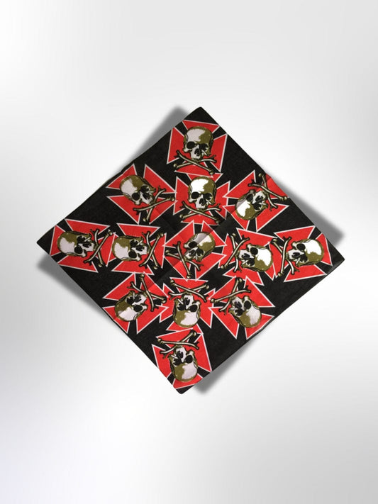 Bandana Crânes de Malte 55x55 cm