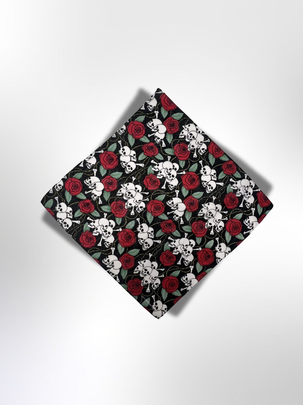 Bandana Crânes et Roses 55x55 cm