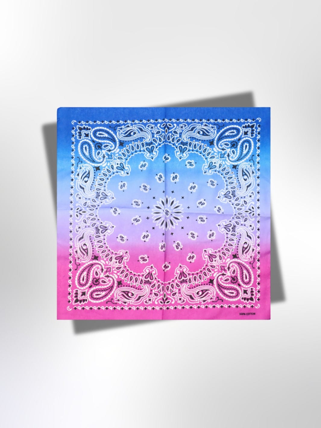 Bandana Dégradé Bleu à Rose 55x55 cm