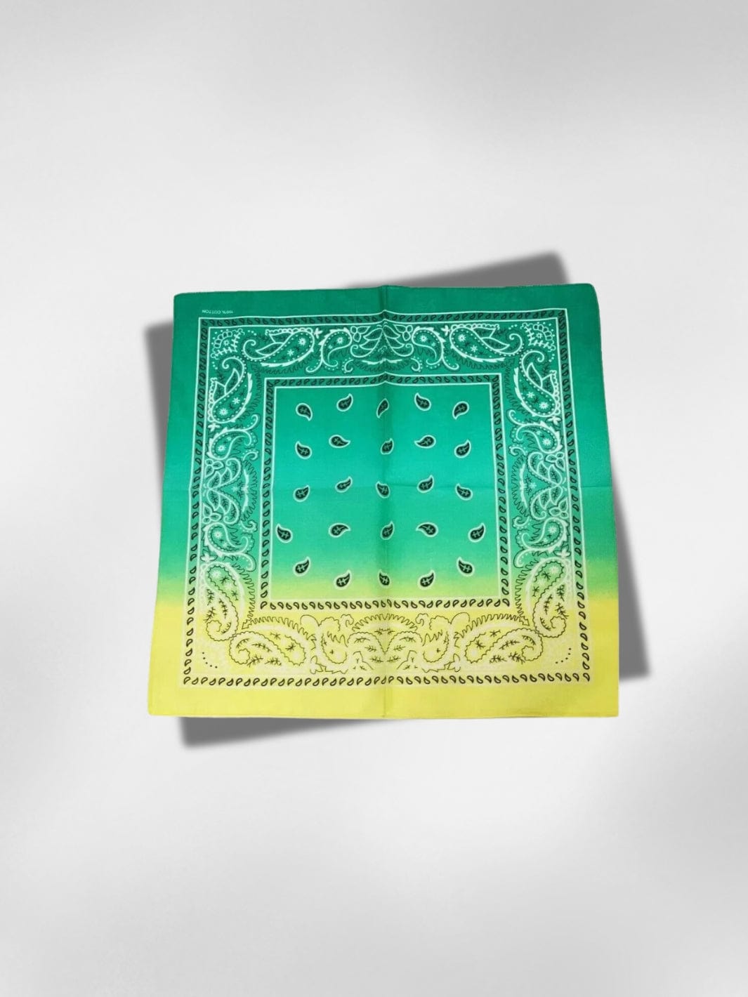 Bandana Dégradé Jaune à Vert 55x55 cm