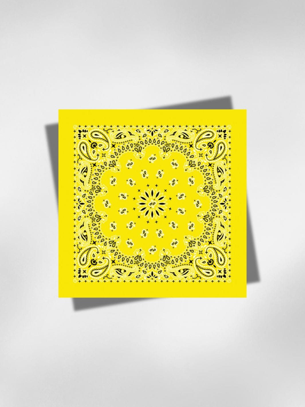 Bandana Jaune Cheveux 58x58 cm