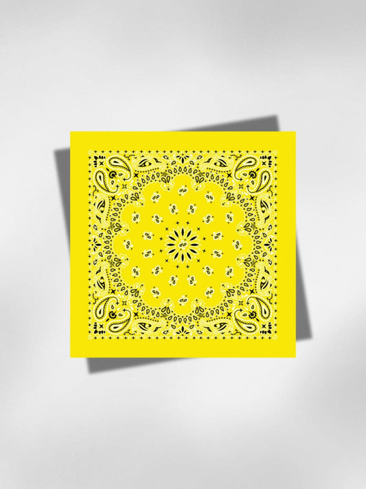 Bandana Jaune Cheveux 58x58 cm