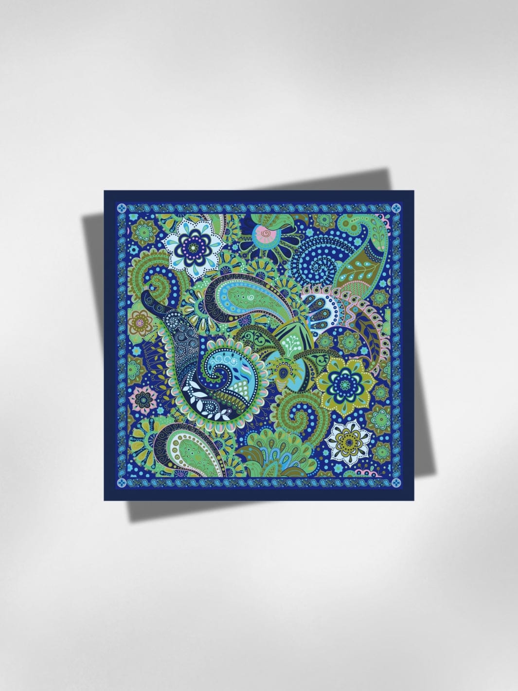 Bandana Jungle Bleu 55x55 cm