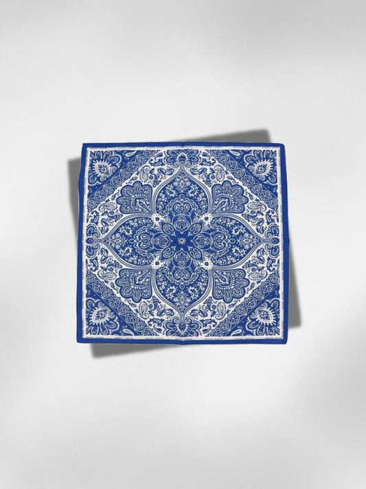 Bandana Mandala Bleu 55x55 cm