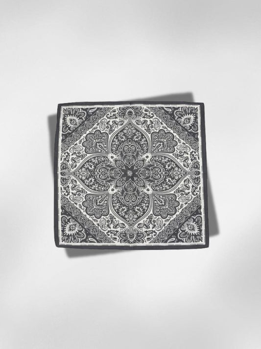 Bandana Mandala Gris 55x55 cm