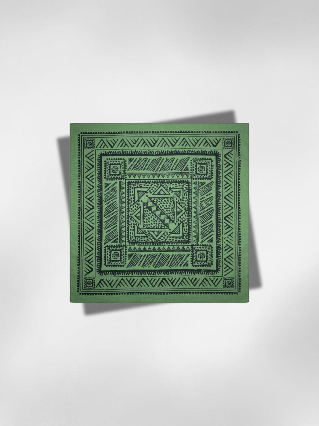 Bandana Mosaïque Vert 55x55 cm