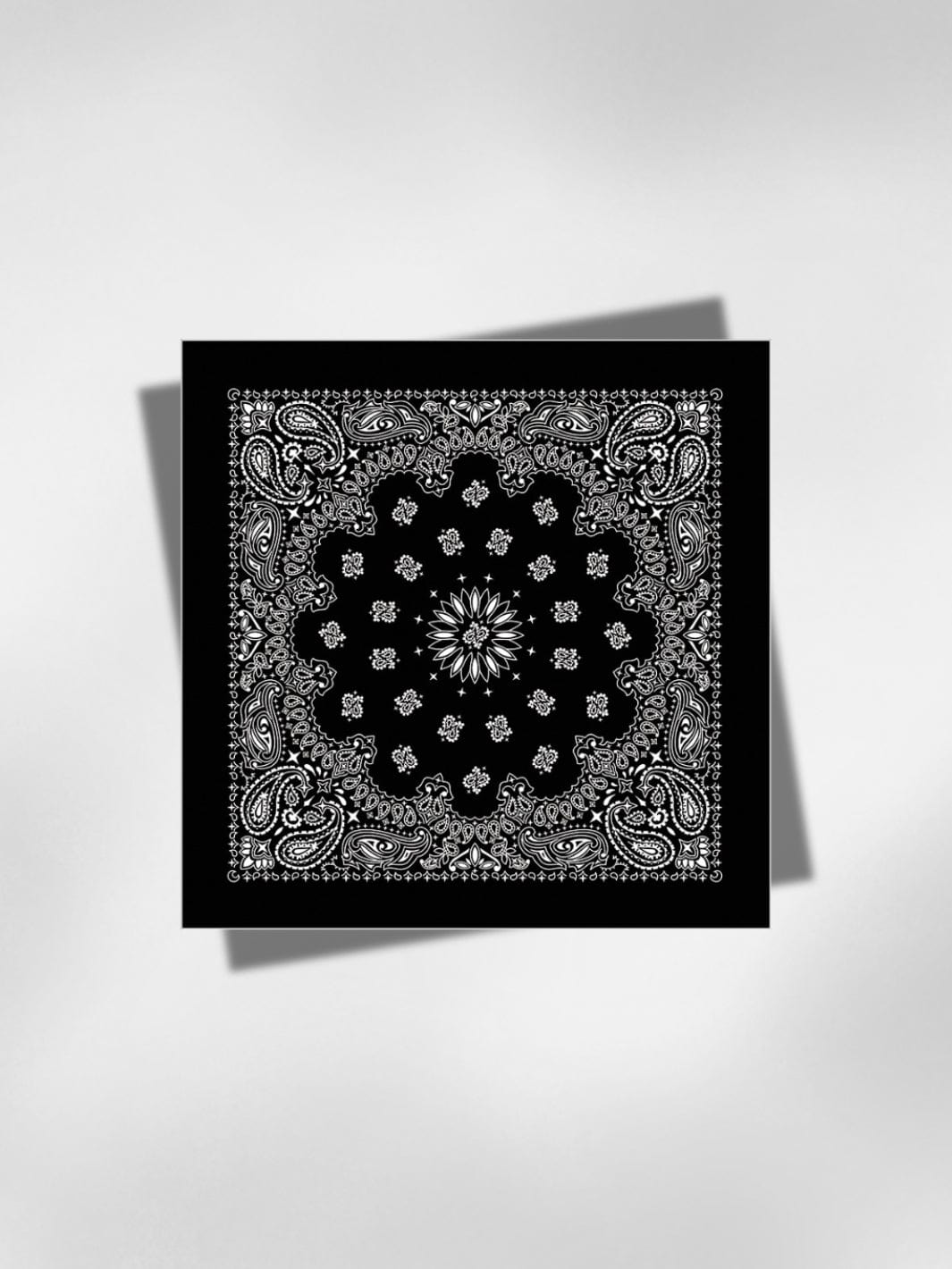 Bandana Noir Cheveux 58x58 cm