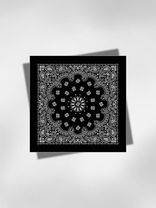 Bandana Noir Cheveux 58x58 cm