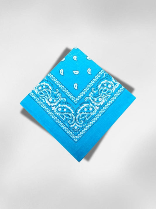 Bandana Paisley Bleu 55x55 cm