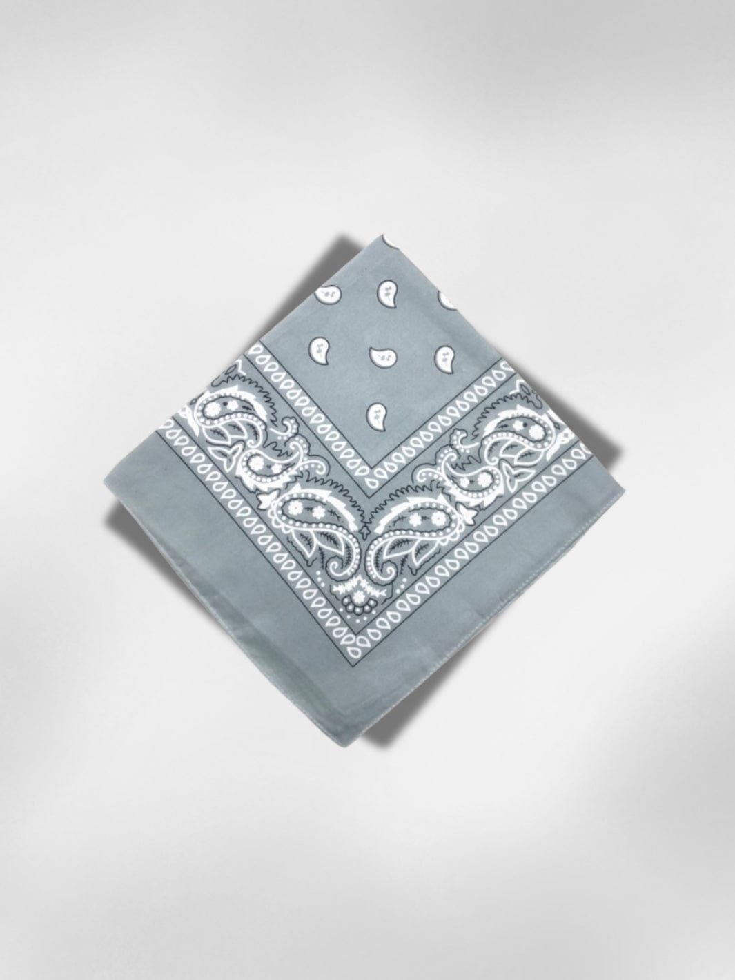 Bandana Paisley Gris 55x55 cm