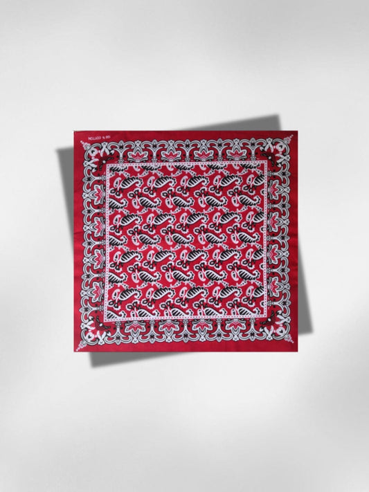 Bandana Paisley Rouge 54x54 cm