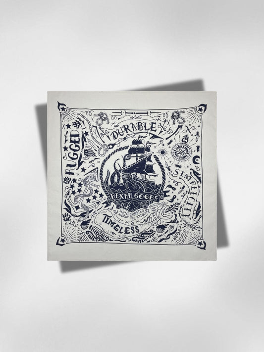 Bandana Pirate Blanc 55x55 cm