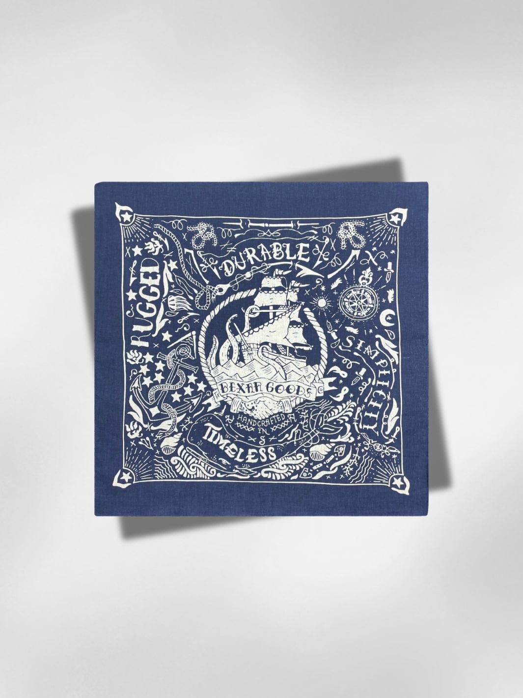 Bandana Pirate Bleu 55x55 cm