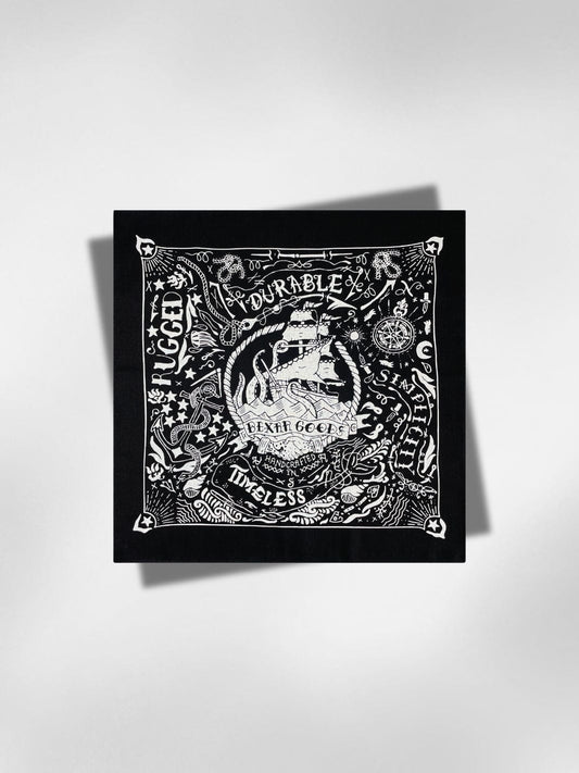 Bandana Pirate Noir 55x55 cm