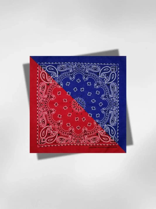 Bandana Rouge et Bleu 55x55 cm
