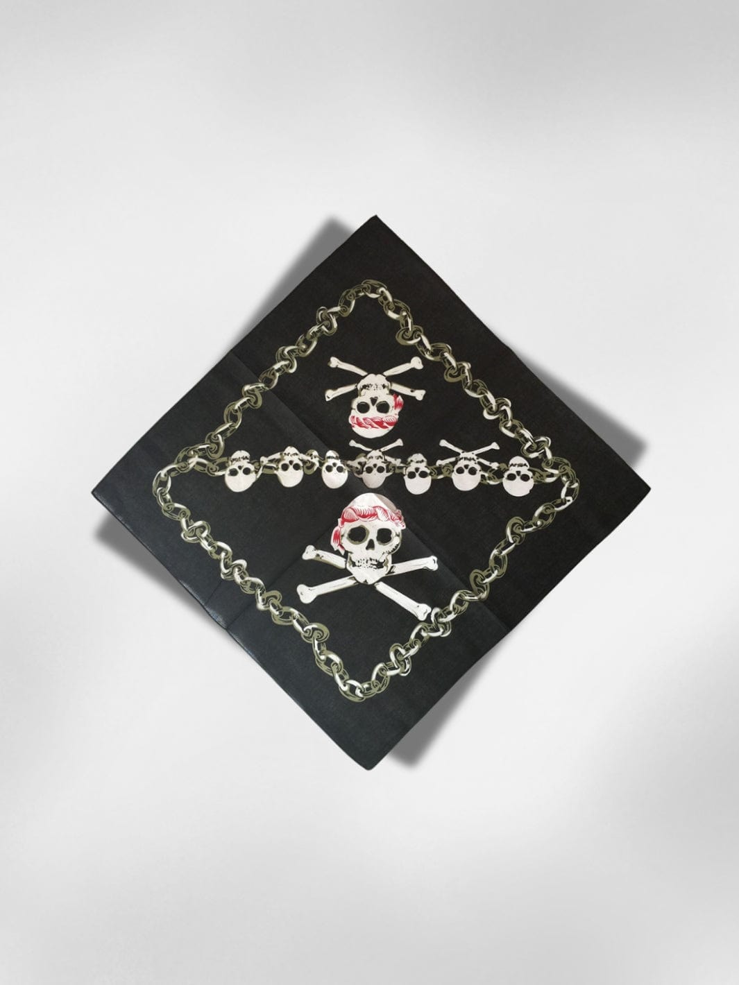 Bandana Têtes de Mort Enchaînées 55x55 cm